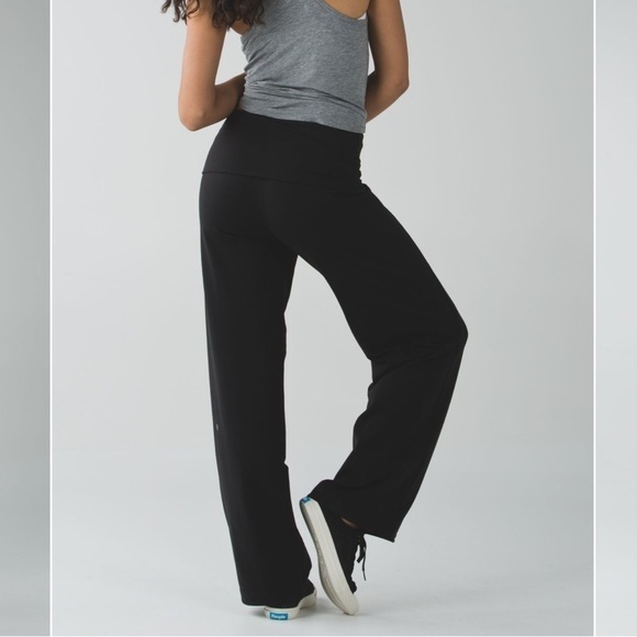 Lululemon Stillness Wide-leg Drawstring Hem Pant Black Sz 4 *RARE* - Picture 3 of 15